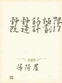 静静的极限自我改造计划17