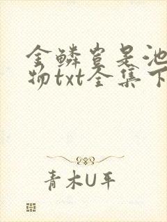 金鳞岂是池中之物txt全集下载