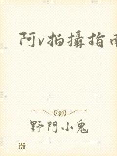 阿v拍摄指南