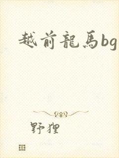 越前龙马bg