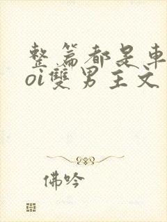 整篇都是车的doi双男主文