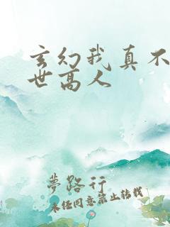 玄幻我真不是盖世高人