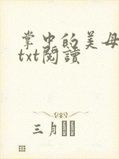 掌中的美母版主txt阅读