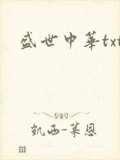 盛世中华txt