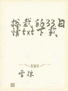 总裁的33日索情txt下载