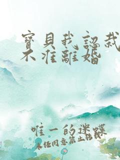 宝贝我认栽老婆不准离婚