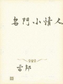 名门小情人