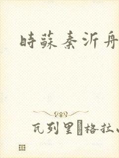 时苏秦沂舟小说