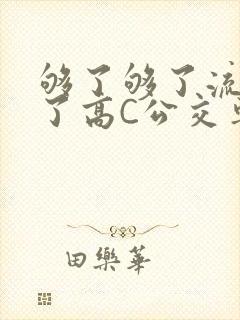 够了够了流出来了高C公交车