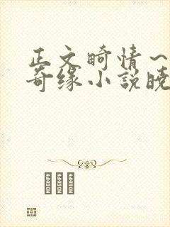 正文畸情～内裤奇缘小说晓雯