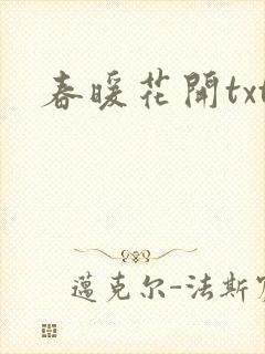 春暖花开txt