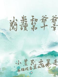 小米和爷爷在线阅读第十章