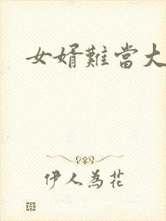 女婿难当大结局