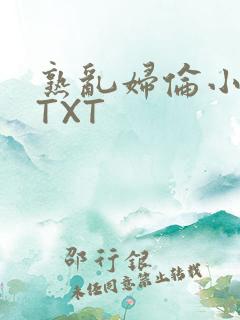 熟乱妇伦小说网TXT