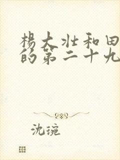 杨大壮和田桂花的第二十九