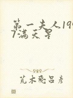 第一夫人1997满天星