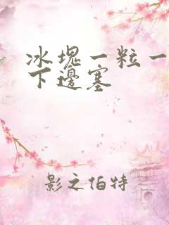 冰块一粒一粒往下边塞