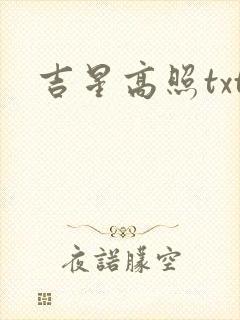吉星高照txt