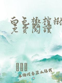 白色橄榄树全文免费阅读