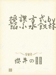 授课方式by肉馅小水饺林清