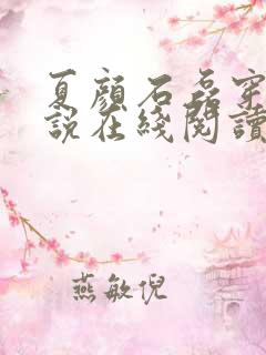 夏颜石磊穿越小说在线阅读