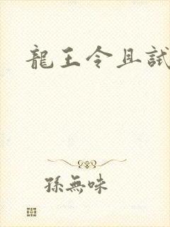 龙王令且试天下