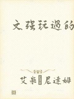 文强玩过的女人