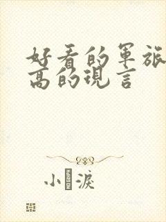 好看的军旅肉质高的现言