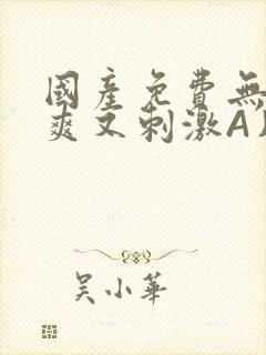 国产免费无码又爽又刺激A片小说