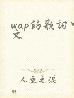 wap的歌词中文