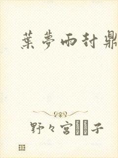 叶梦雨封鼎小说