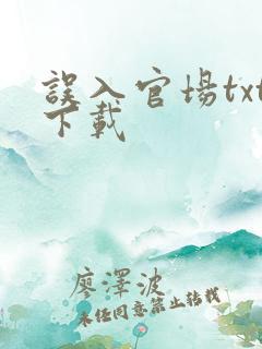 误入官场txt下载