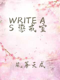 WRITE AS 惩戒室