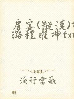 房客(糙汉)何璐程曜坤txt免费下载百度云