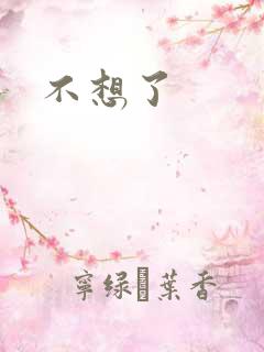 不想了