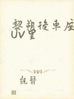 黎朔后车座上SUV里