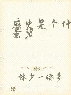 历史是个什么玩意儿