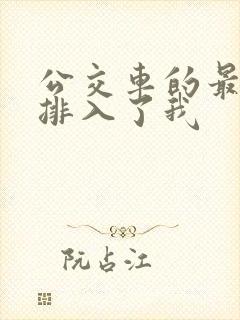 公交车的最后一排入了我