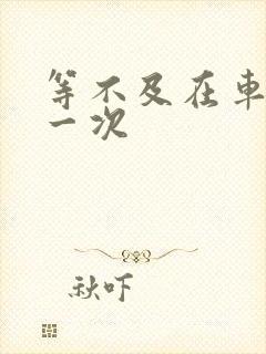 等不及在车里做一次