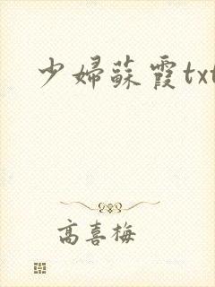 少妇苏霞txt