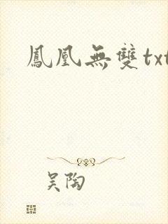 凤凰无双txt