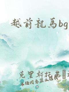 越前龙马bg