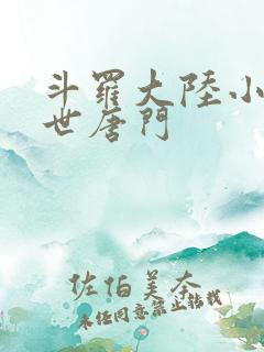 斗罗大陆小说绝世唐门