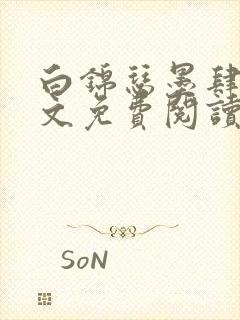 白锦瑟墨肆年全文免费阅读无弹窗