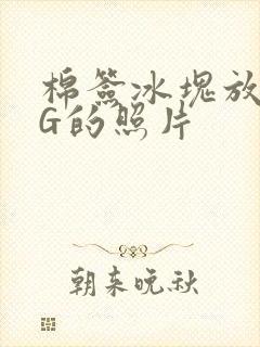 棉签冰块放入PG的照片