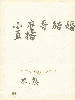 小么哥结婚视频直播