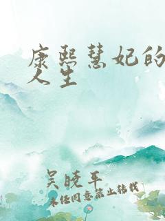 康熙慧妃的躺赢人生