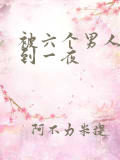 被六个男人躁J到一夜