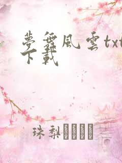 梦舞风云txt下载