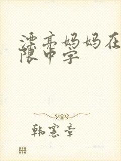 漂亮妈妈在观有限中字